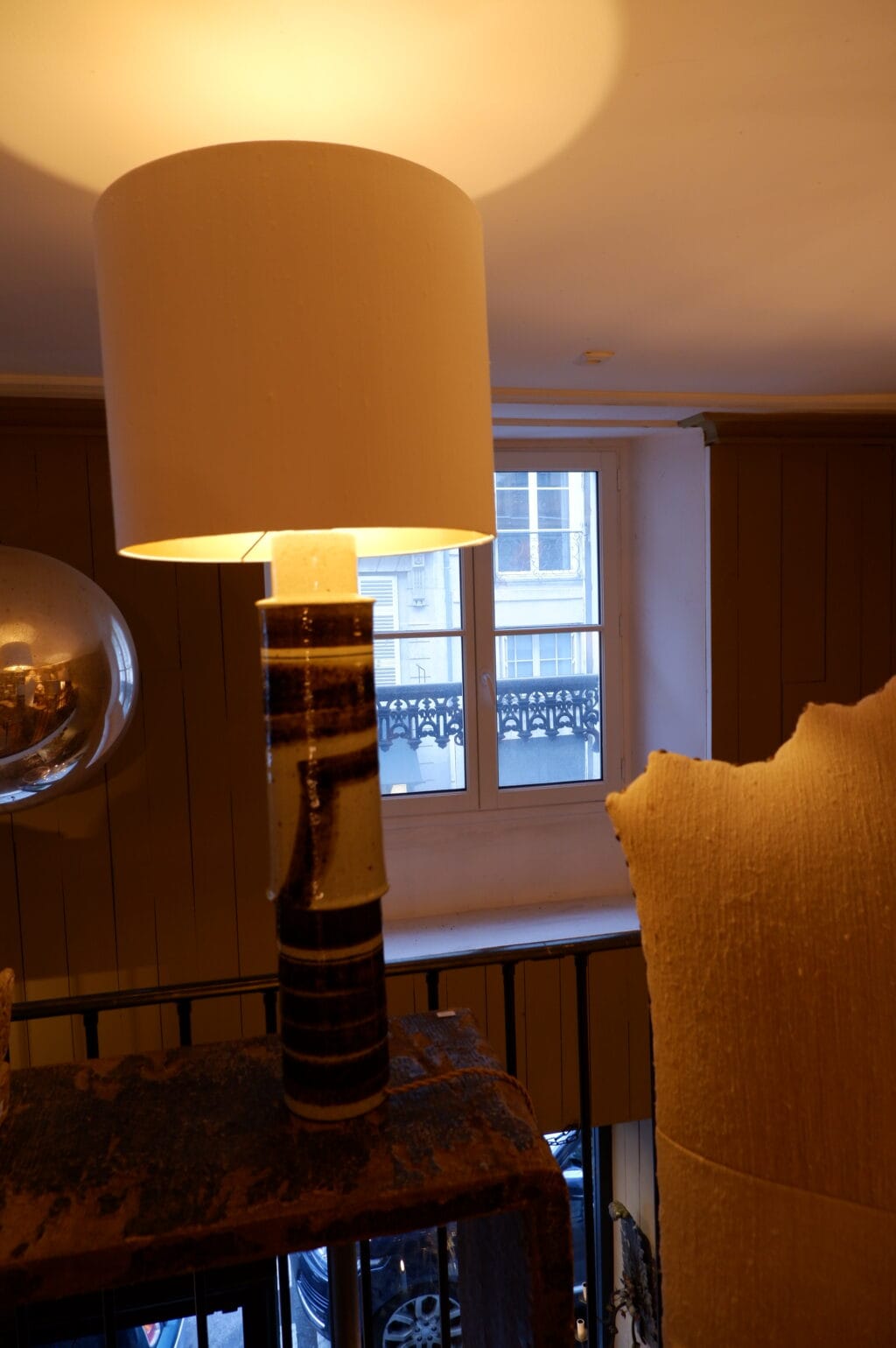 GRANDE LAMPE EN GRES PAR INGER PERSSON - DANEMARK CA.1960 – Image 4