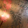GRAND PARAVENT JAPONNAIS 6 FEUILLES "LAURIER ROSE" SUR FEUILLE D'OR PERIODE MEIJI XIXE – Image 6