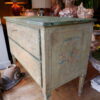 COMMODE FLORENTINE DECOR ARTE POVERA PATINE VERTE XIXE – Image 3