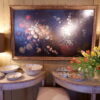 Grand huile sur toile italienne "nature morte fleurs & champignons" - XVIIIE – Image 6