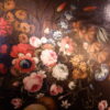 Grand huile sur toile italienne "nature morte fleurs & champignons" - XVIIIE – Image 10