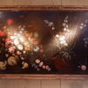 Grand huile sur toile italienne "nature morte fleurs & champignons" - XVIIIE – Image 3