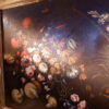 Grand huile sur toile italienne "nature morte fleurs & champignons" - XVIIIE – Image 9