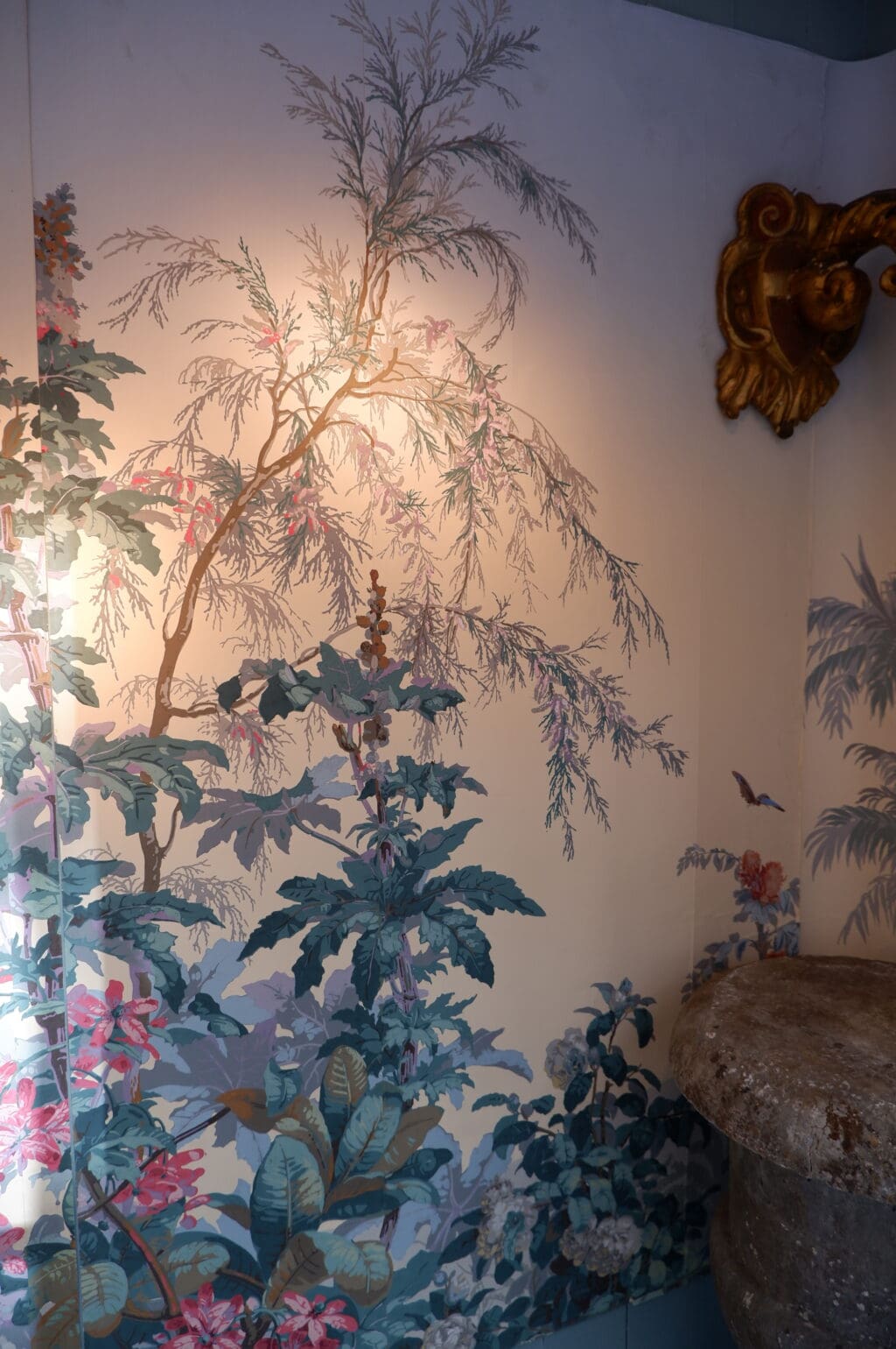 Ensemble de 6 pièces de papier peint anciens, motif Isola Bella d'après ZUBER – Image 8