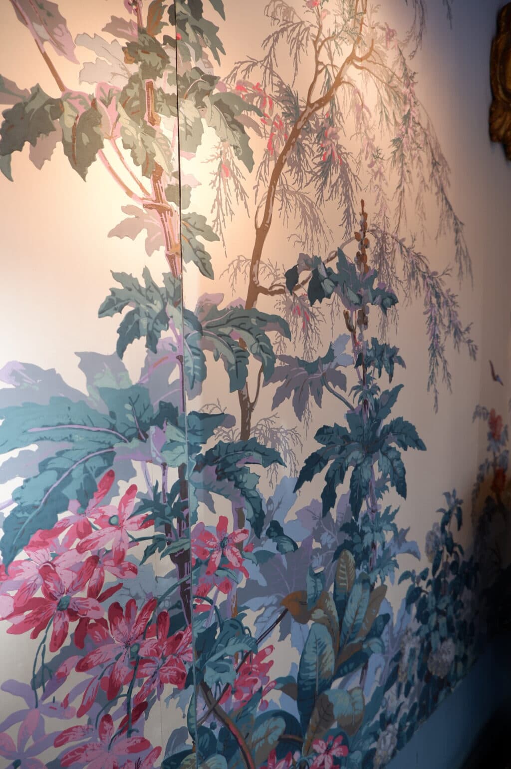 Ensemble de 6 pièces de papier peint anciens, motif Isola Bella d'après ZUBER