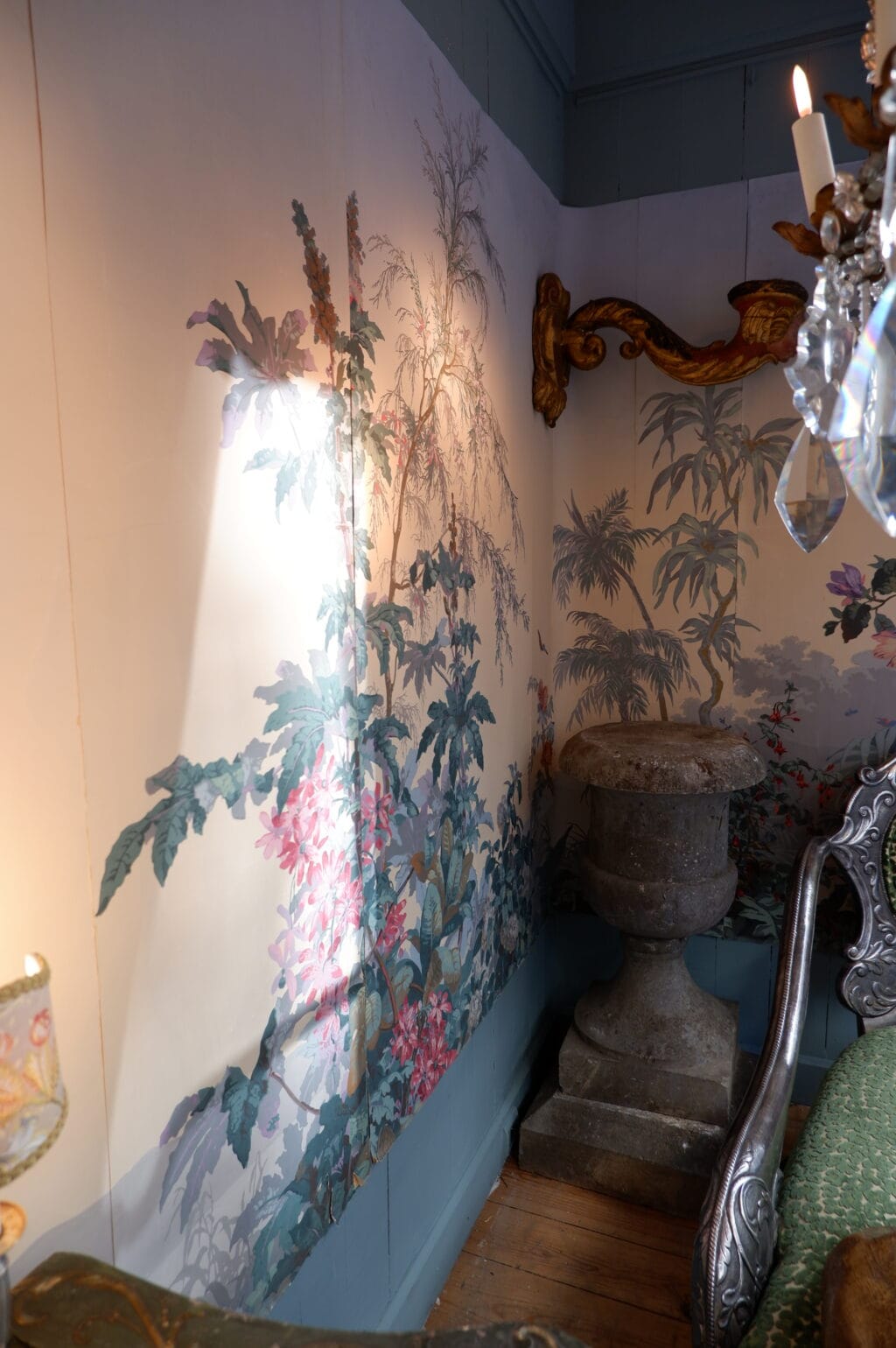 Ensemble de 6 pièces de papier peint anciens, motif Isola Bella d'après ZUBER – Image 9