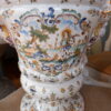 Paire de pots couverts en faience de Moustier - décor polychrome – Image 5