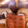Petite commode régence 4 tiroirs en bois naturel et plateau en marbre rouge ca.1720 – Image 8