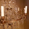 LUSTRE EN CRISTAL ET BRONZE DORE 8 BRAS DE LUMIERE XIXE – Image 3