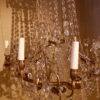 LUSTRE EN CRISTAL ET BRONZE DORE 8 BRAS DE LUMIERE XIXE – Image 4
