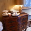 Petite commode régence 4 tiroirs en bois naturel et plateau en marbre rouge ca.1720 – Image 10
