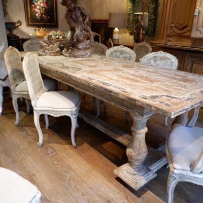 Large neoclassical table in painted wood - Italy Tuscany 19th century