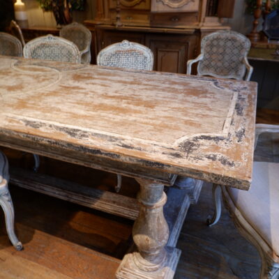 Large neoclassical table in painted wood - Italy Tuscany 19th century