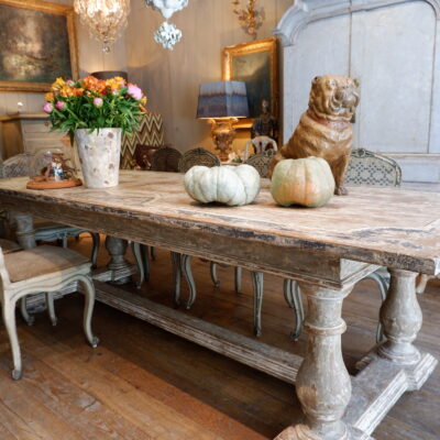 Grande table néoclassique en bois peint – Italie Toscane époque XIXe
