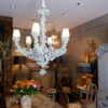 Grand lustre "Feuilles blanches" par Edouard Chevalier – Image 9