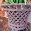 Paire de cache-pots en fonte de fer ajourée - XIXe – Image 2