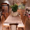 Grande table primitive ou console en orme grisé fin XIXe – Image 2