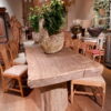Grande table primitive ou console en orme grisé fin XIXe – Image 7
