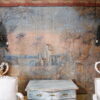Grande toile peinte d'époque XVIIIe - tons pastels – Image 10