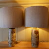 LAMPES A POSER EN CERAMIQUE VERT CELADON  DECORS MARRONS PAR CARL HARRY STAHLANE CA.1960 – Image 4