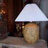 Une lampe email jaune décor Marin par Anna-Lisa Thomson pour Uppsala Ekeby