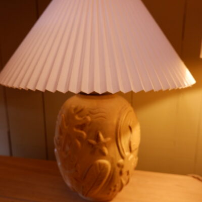A MARINE DECOR YELLOW EMAIL LAMP BY Anna-Lisa Thomson for Uppsala Ekeby