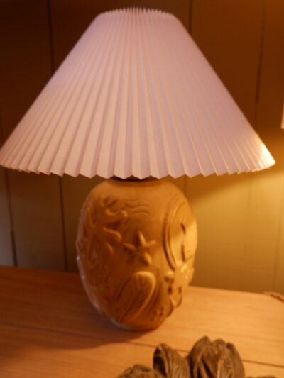 A MARINE DECOR YELLOW EMAIL LAMP BY Anna-Lisa Thomson for Uppsala Ekeby