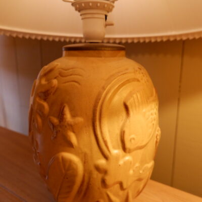 A MARINE DECOR YELLOW EMAIL LAMP BY Anna-Lisa Thomson for Uppsala Ekeby