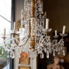 GRAND LUSTRE GENOIS XL BOIS DORE ET CRISTAL TAILLE MILIEU XIXE – Image 6