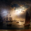 Huile sur toile Vue nocturne d'un port en Norvège par Johan Christian Clausen Dahl ca.1857 – Image 11