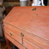 Elégant bureau scriban gustavien patine rouge pâle ca.1800 – Image 6
