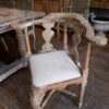 Fauteuil de bureau baroque Suédois, patine blanche ca.1800 – Image 2