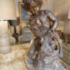 Milieu de fontaine en fonte patine bronze "putto et l'alligator " ca.1880 – Image 4