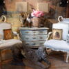 Commode suédoise patine gris/bleu d'origine fin XVIIIe – Image 6