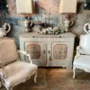Buffet toscan en bois peint décor baroque ca.1890 – Image 3