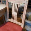 Suite de 4 chaises gustaviennes en bois peint blanc ca.1850 – Image 6