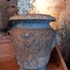 Suite de 6 vases Néo-classiques en terre cuite anses têtes de lion ca.1880 – Image 6
