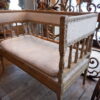 Petite banquette gustavienne - 2 places en bois sculpté début XIXe – Image 7