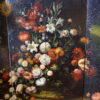 Grand paravent 4 feuilles huile sur toile figurant un grand bouquet dans un vase – Image 2