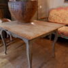 Table d'appoint Louis XV en chêne patine bleue pâle  Ca.1800 – Image 4