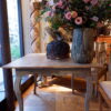 Table d'appoint Louis XV en chêne patine bleue pâle  Ca.1800 – Image 2