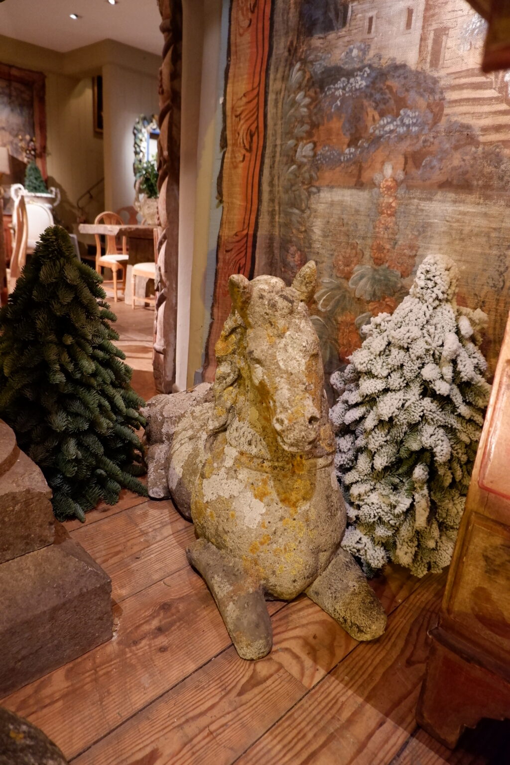 2 Paires de chevaux en pierre reconstituée & sculptée - fin XIXe – Image 7