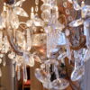 PAIRE DE GRANDS LUSTRES ITALIEN EN VERRE SOUFFLE ET CRISTAL MILIEU XIXE – Image 9