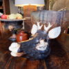 Paire de terrines en porcelaine "têtes de cerfs" par la manufacture italienne - fin XIXe – Image 8