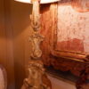 Grande lampe "pique-cierge en bois doré" XVIIIe – Image 6