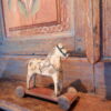Petit cheval en bois sculpté & peint- Art populaire suédois XIXe – Image 2