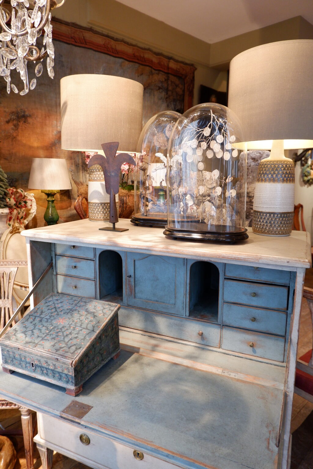 Commode secrétaire patine d'origine- milieu du XIXe – Image 2