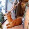 Sculpture de cerf en céramique émaillée - Poterie du Mésnil-Bavent fin XIXe – Image 2