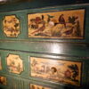 Commode d'époque Louis XVI décor naturaliste d'oiseaux et scènes paysannes en Arte Povera ca.1800 – Image 3