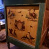 Commode d'époque Louis XVI décor naturaliste d'oiseaux et scènes paysannes en Arte Povera ca.1800 – Image 8
